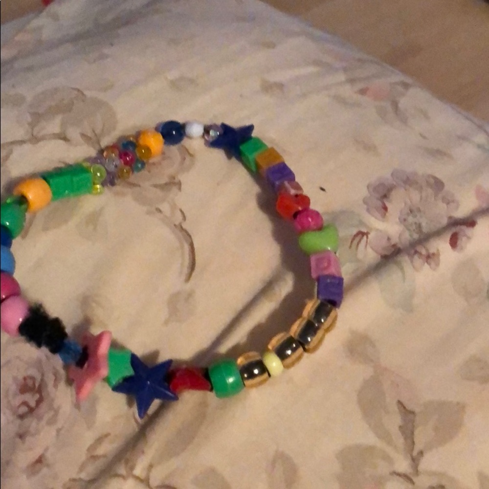 Men’s and woman’s homemade bead bracelet